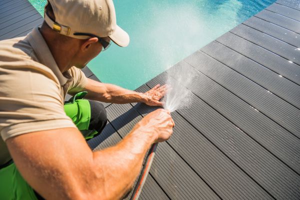 Pool Area Power Washing in Norristown